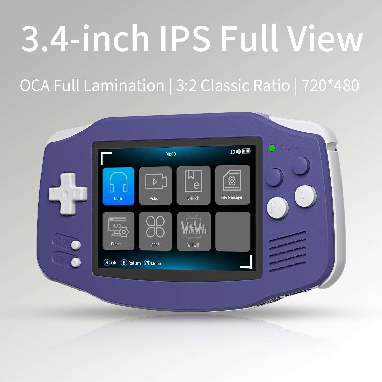 ANBERNIC RG 34XX Indigo Best Handheld Game Console