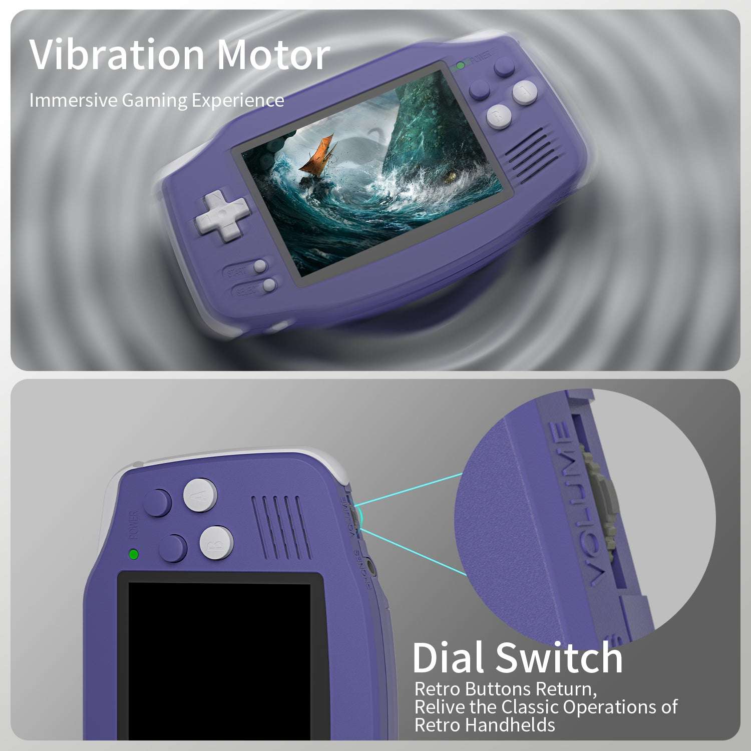 ANBERNIC RG 34XX Indigo Best Handheld Game Console