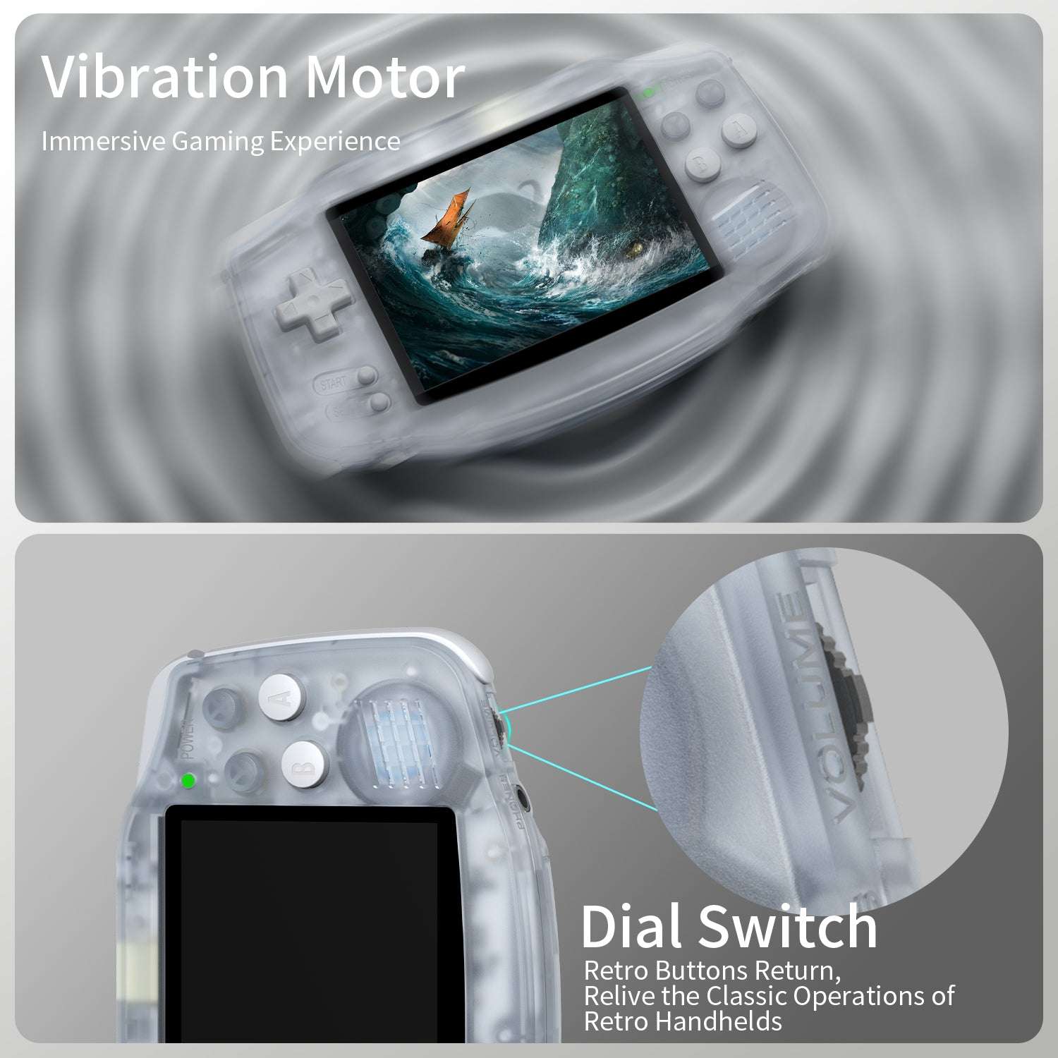 ANBERNIC RG 34XX Glacier Best Handheld Game Console