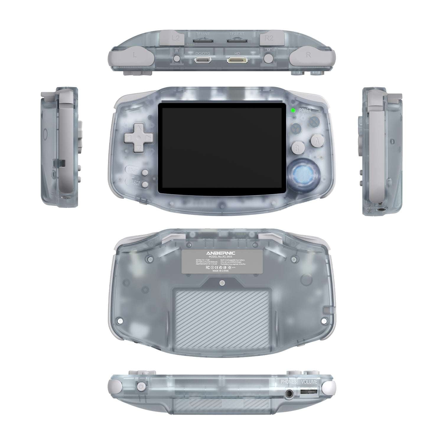 ANBERNIC RG 34XX Glacier Best Handheld Game Console