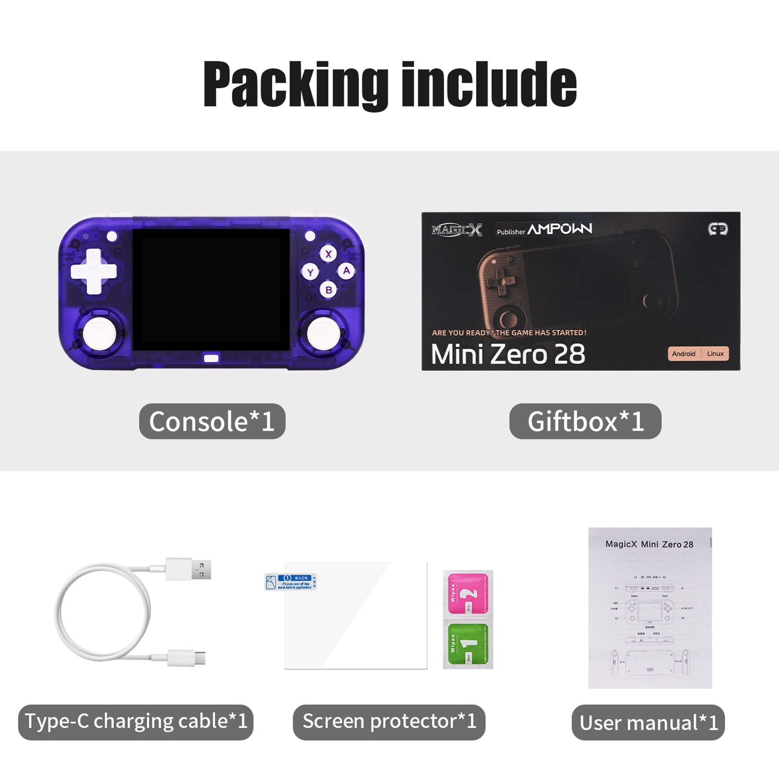 AMPOWN Mini Zero 28 Handheld Gaming