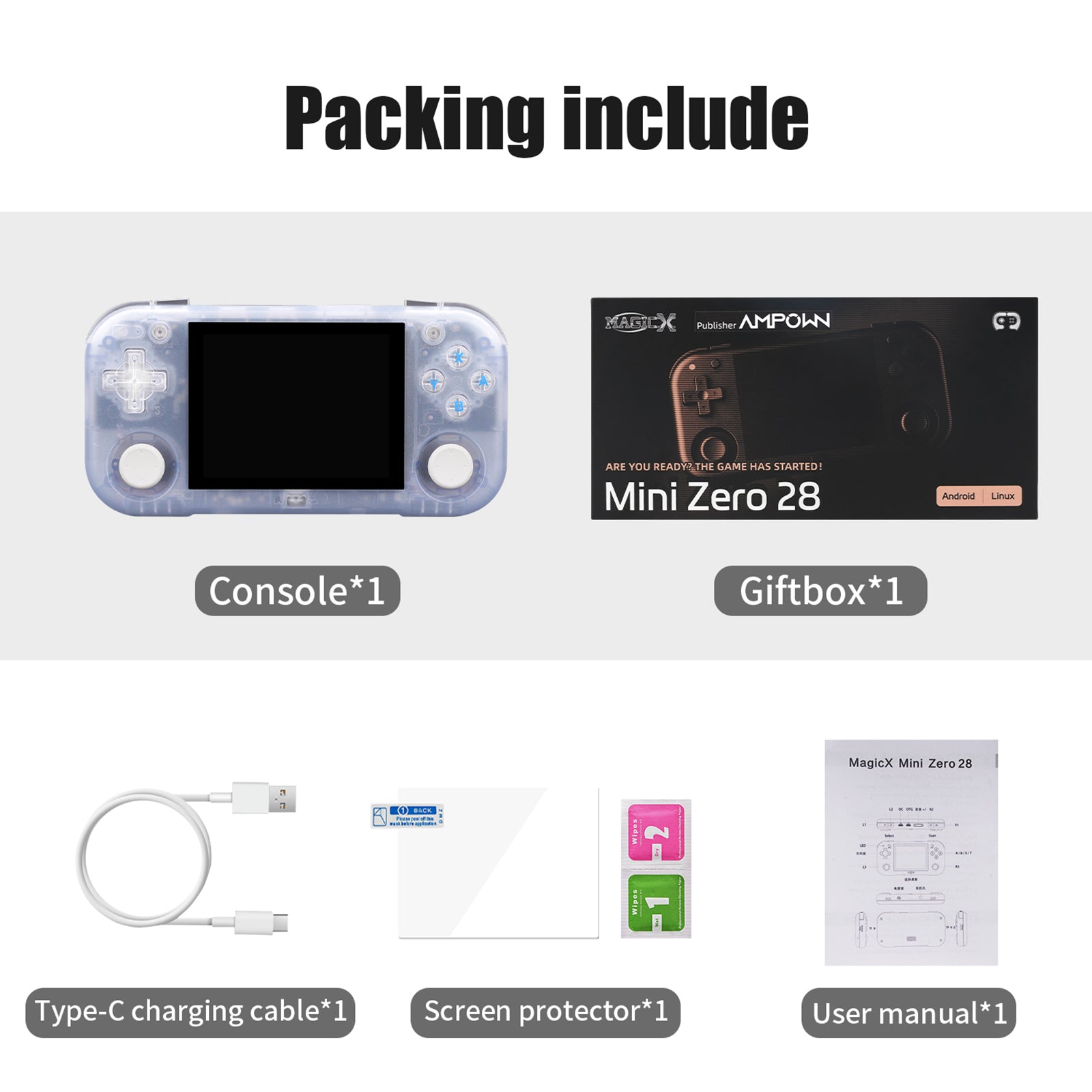 AMPOWN Mini Zero 28 Handheld Gaming