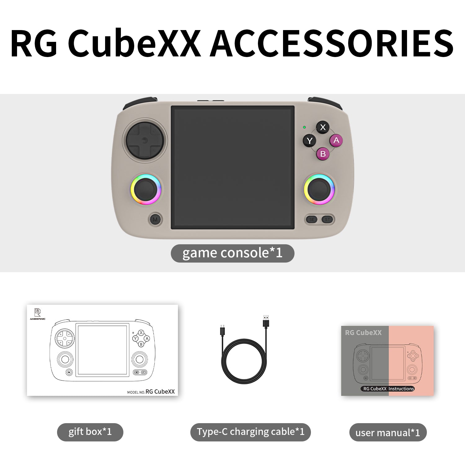 ANBERNIC RG CubeXX Retro Portable Game Console